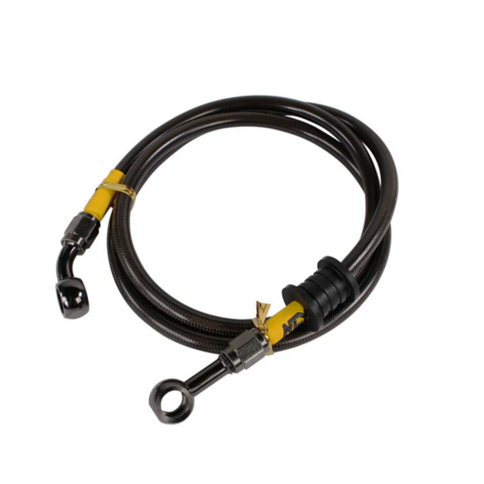 Steel Braided Brake Line Black NCY